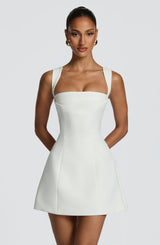 Fioreclo Ionna Mini Dress in Ivory