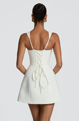 Fioreclo Ionna Mini Dress in Ivory