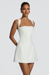 Fioreclo Ionna Mini Dress in Ivory