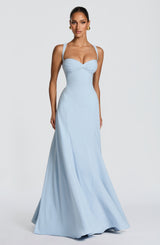 Fioreclo Iriya Maxi Dress in Glacier Blue