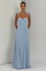 Fioreclo Iriya Maxi Dress in Glacier Blue