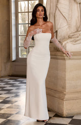 Fioreclo Irmena Maxi Dress in Ivory