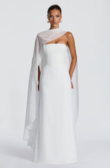 Fioreclo Irmena Maxi Dress in Ivory