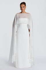 Fioreclo Irmena Maxi Dress in Ivory