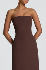 Fioreclo Irmena Maxi Dress in Plum Brown