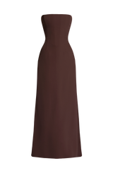 Fioreclo Irmena Maxi Dress in Plum Brown