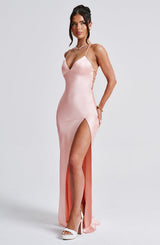Fioreclo Isabeau Maxi Dress in Blush