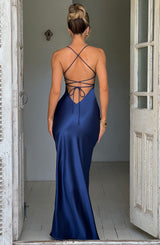 Fioreclo Isabeau Maxi Dress in Navy