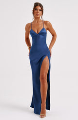 Fioreclo Isabeau Maxi Dress in Navy
