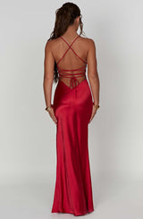 Fioreclo Isabeau Maxi Dress in Red