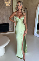 Fioreclo Isabeau Maxi Dress in Sage