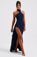 Fioreclo Isaura Maxi Dress in Navy