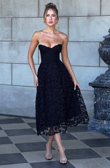 Fioreclo Ishara Midi Dress in Black