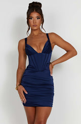 Fioreclo Izabelle Mini Dress in Navy