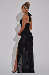 Fioreclo Jacquelina Maxi Dress in Black