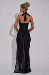 Fioreclo Jacquelina Maxi Dress in Black