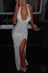 Fioreclo Jacquelina Maxi Dress in Ivory