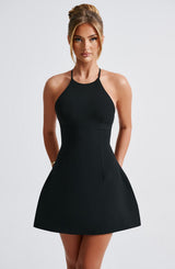 Fioreclo Jaine Mini Dress in Black