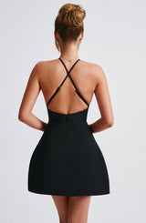 Fioreclo Jaine Mini Dress in Black
