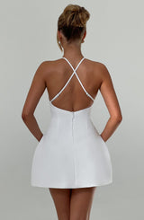 Fioreclo Jaine Mini Dress in Ivory