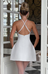 Fioreclo Jaine Mini Dress in Ivory