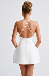 Fioreclo Jaine Mini Dress in Ivory