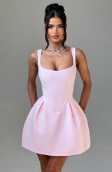Fioreclo Janelia Mini Dress in Blush