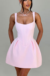 Fioreclo Janelia Mini Dress in Blush