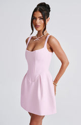 Fioreclo Janelia Mini Dress in Blush
