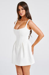 Fioreclo Janelia Mini Dress in Ivory