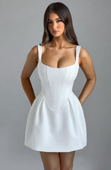 Fioreclo Janelia Mini Dress in Ivory