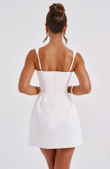 Fioreclo Janelia Mini Dress in Ivory