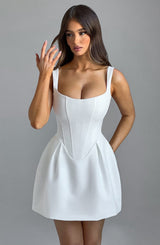 Fioreclo Janelia Mini Dress in Ivory