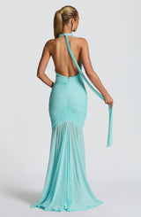 Fioreclo Janesse Maxi Dress in Aqua