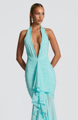Fioreclo Janesse Maxi Dress in Aqua