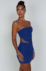 Fioreclo Jazlyn Mini Skirt in Blue