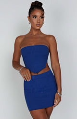 Fioreclo Jazlyn Mini Skirt in Blue