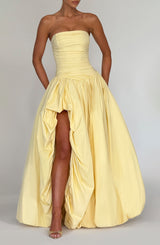 Fioreclo Jilena Maxi Dress in Lemon