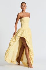 Fioreclo Jilena Maxi Dress in Lemon