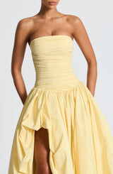 Fioreclo Jilena Maxi Dress in Lemon