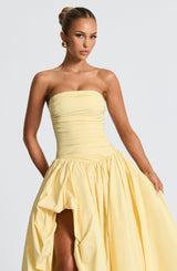 Fioreclo Jilena Maxi Dress in Lemon