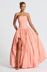 Fioreclo Jilena Maxi Dress in Peach