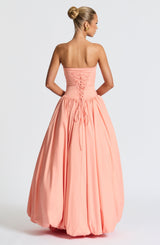 Fioreclo Jilena Maxi Dress in Peach