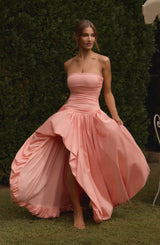 Fioreclo Jilena Maxi Dress in Peach