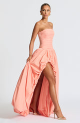 Fioreclo Jilena Maxi Dress in Peach