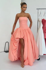 Fioreclo Jilena Maxi Dress in Peach