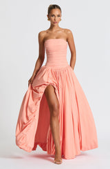 Fioreclo Jilena Maxi Dress in Peach