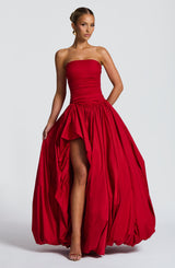Fioreclo Jilena Maxi Dress in Red
