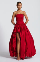 Fioreclo Jilena Maxi Dress in Red