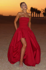 Fioreclo Jilena Maxi Dress in Red